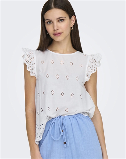 Lou Life Embroidery Open Back Top - Only